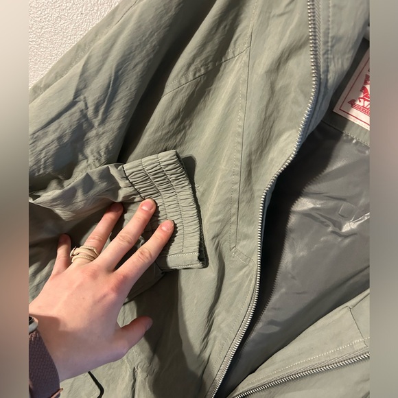 New with tags Levi Strauss zip jacket. Sea green. Hood. - Picture 10 of 11